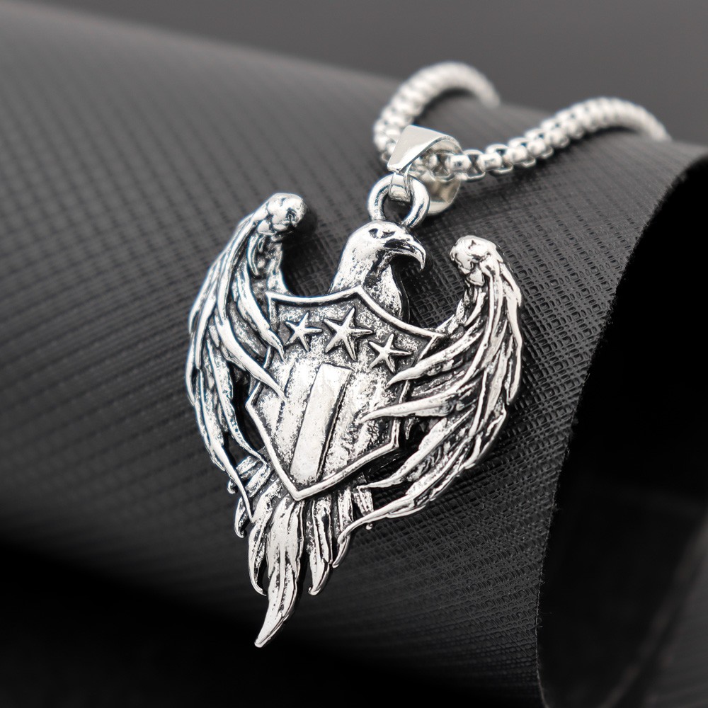 Men'S Accessories Jewelry Brands - Águia de Três Estrelas Masculina Colar