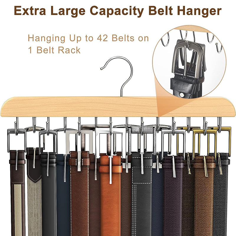 Men'S Accessories Wardrobe - Rack de cinto de madeira feminino