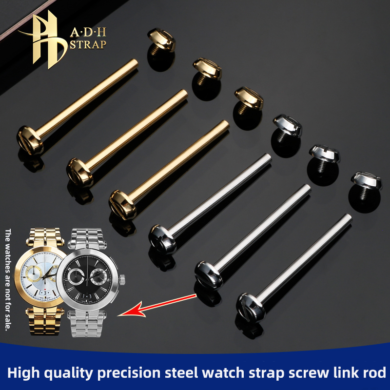 Men'S Versace Accessories - Aço inoxidável Assista Strap Screw, Biela