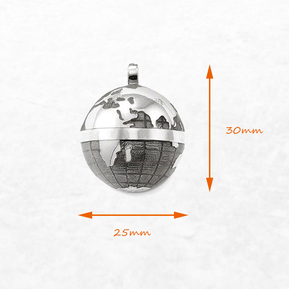 Pingente globo cinza, marca no - Men'S Accessories Jewelry Brands avaliação e preço